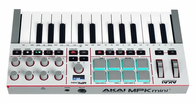 AKAI Professional MPK Mini IV Gray, vy 4