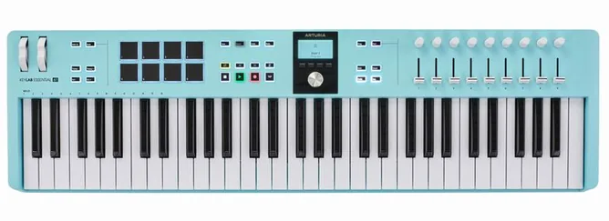 Arturia KeyLab Ess. 61 Mk3 Aquamarine, vy 3