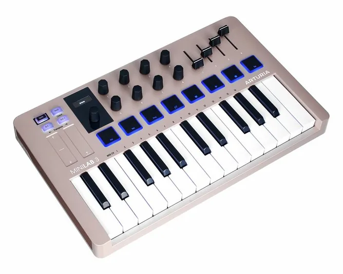 Arturia MiniLab 3 Champagne, vy 3