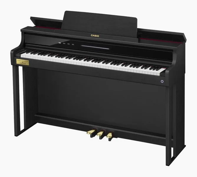 Casio AP-750 BK framifrån mot vit bakgrund