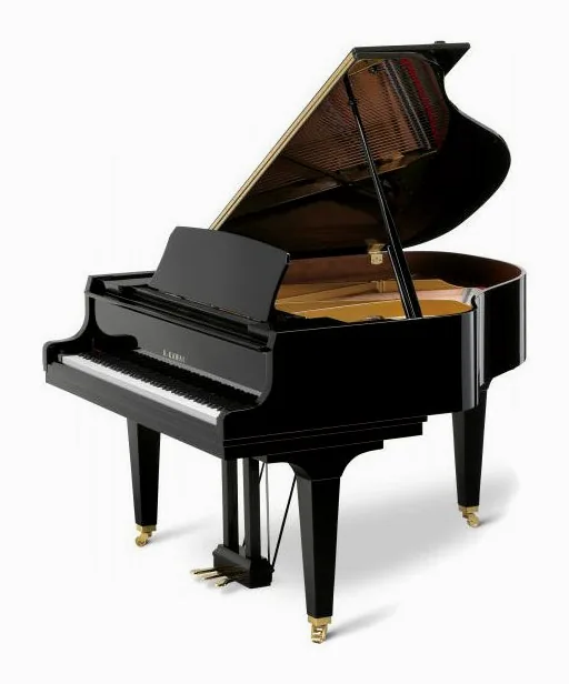 Kawai GL 30 E/P Grand Piano framifrån mot vit bakgrund