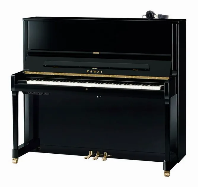 Kawai K-500 ATX 4 E/P Piano framifrån mot vit bakgrund