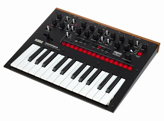 Korg Monologue BK framifrån mot vit bakgrund
