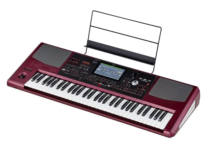Korg PA-1000 framifrån mot vit bakgrund