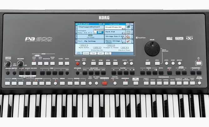 Korg PA-600, vy 4