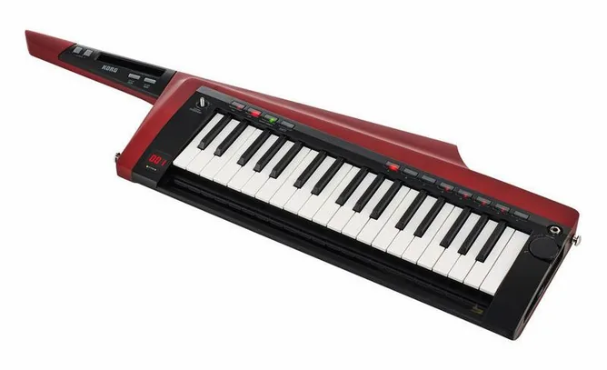 Korg RK-100S 2 Red framifrån mot vit bakgrund