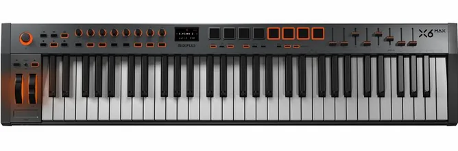 Midiplus X6 Max framifrån mot vit bakgrund