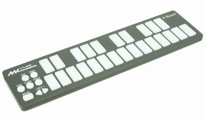 Muse Kinetics K-Board C Galaxy framifrån mot vit bakgrund