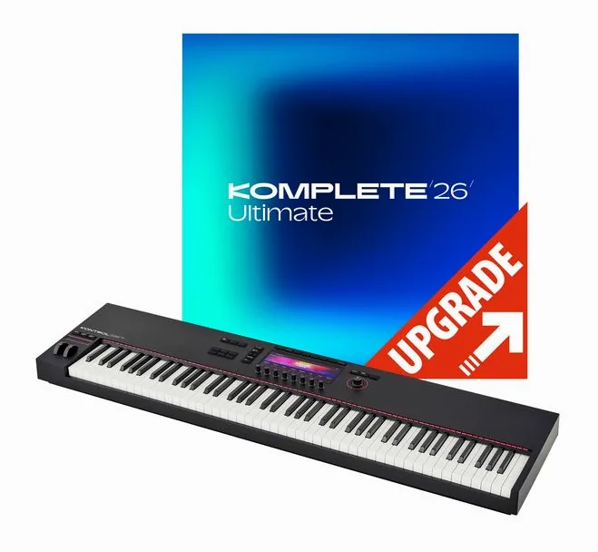 Native Instruments Kontrol S88 MK3 Kompl. 26 Ult. framifrån mot vit bakgrund