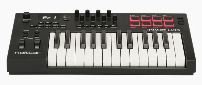 Nektar Impact LX25 mk3, vy 2