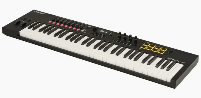 Nektar Impact LX61 mk3 framifrån mot vit bakgrund