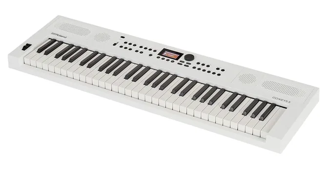 Roland GO:KEYS 5 WH framifrån mot vit bakgrund