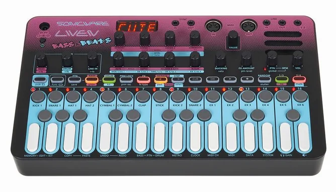 Sonicware LIVEN Bass & Beats, vy 2
