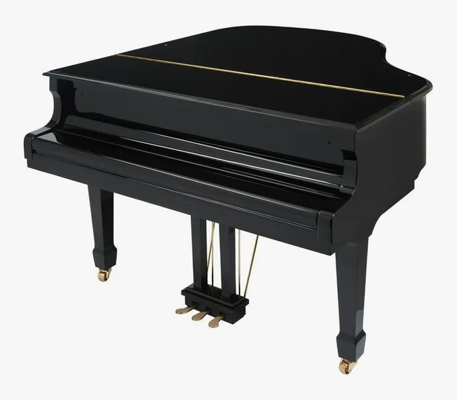 Thomann GP 160 E/P Grand Piano framifrån mot vit bakgrund