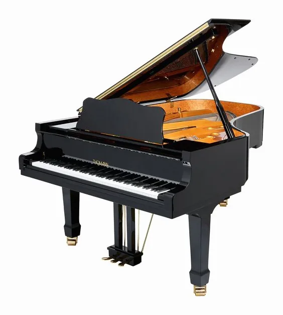 Thomann GP 213 E/P Grand Piano framifrån mot vit bakgrund