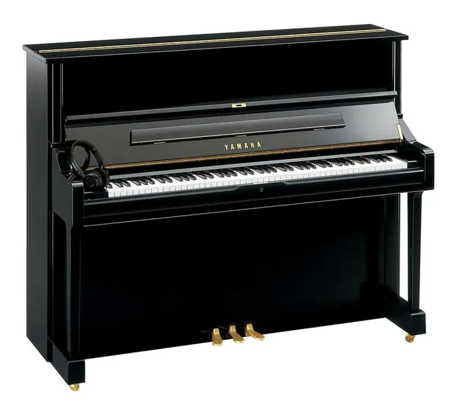Yamaha DU1 EN PE Disklavier Silent framifrån mot vit bakgrund