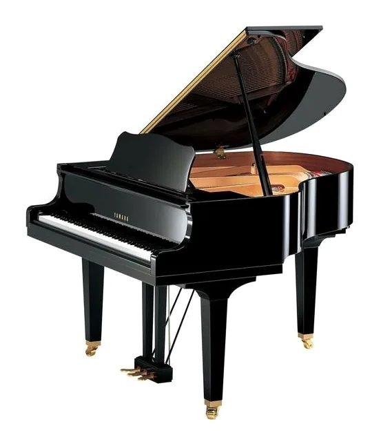 Yamaha GB1 K Black Polished framifrån mot vit bakgrund