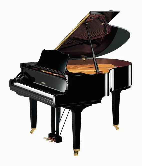 Yamaha GC 1 SH3 PE Silent Grandpiano framifrån mot vit bakgrund