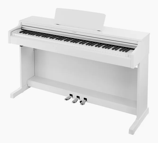 Yamaha YDP-165 WH Arius framifrån mot vit bakgrund