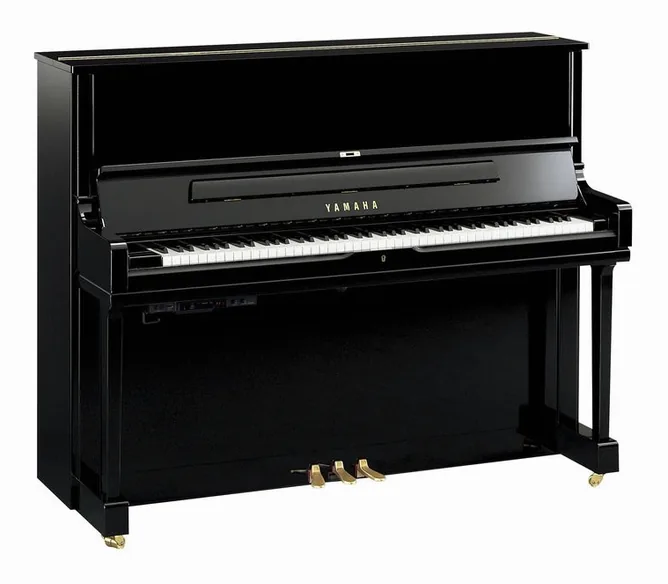 Yamaha YUS 1 TA3 PE Piano framifrån mot vit bakgrund
