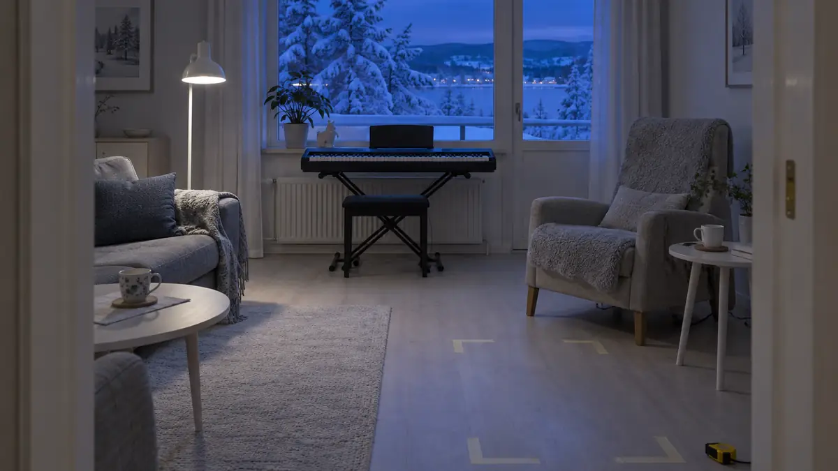 Keyboard med kompautomatik för hemmet