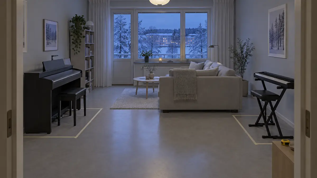 Digitalpiano i möbel eller på stativ: plats, stabilitet och flytt