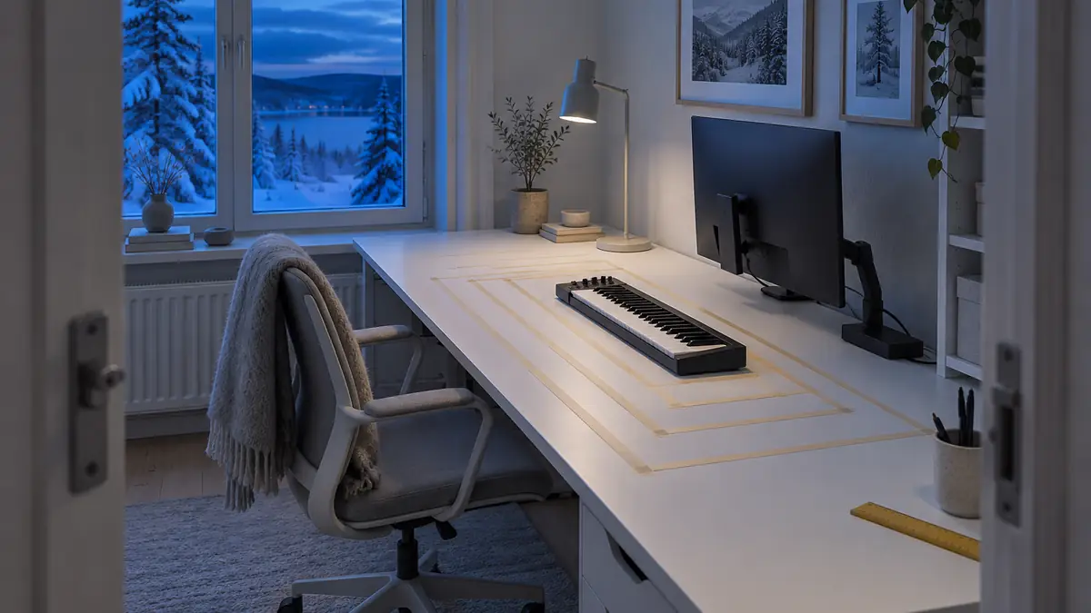 MIDI-keyboard med 25, 49, 61 eller 88 tangenter: vad ryms på skrivbordet